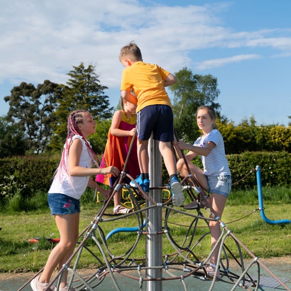 Children playing at outdoor park