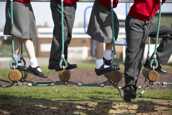 What play equipment do school children enjoy most?