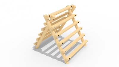 Log Ladder A-Frame Climb